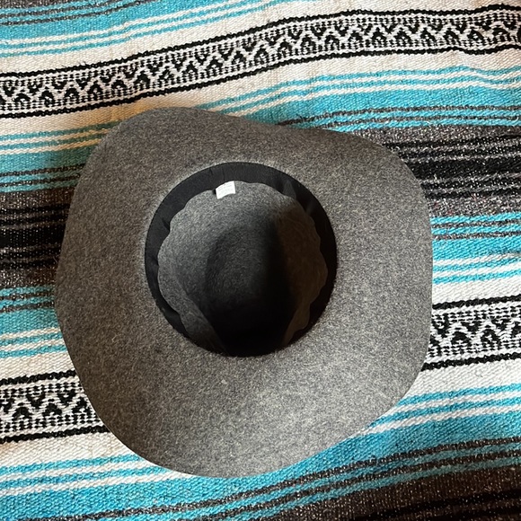 Felt Gray Hat with Rose Gold Accent - Picture 5 of 5